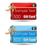 Colorful Gift Cards with Ribbons